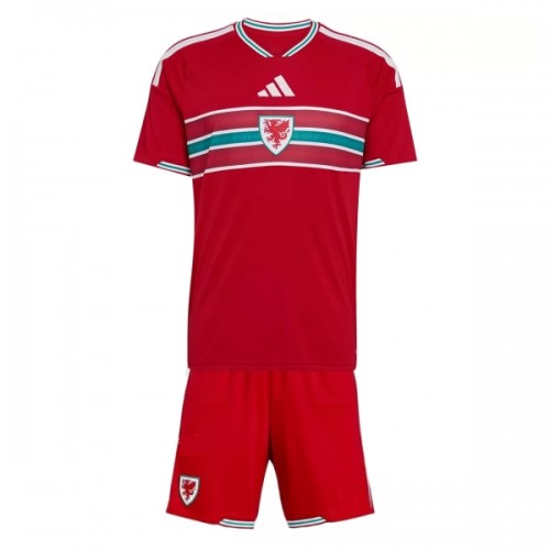 Conjunto País de Gales Equipamento Principal Mundial 2026 - Criança Conjunto País de Gales Equipamento Principal Mundial 2026 - Criança